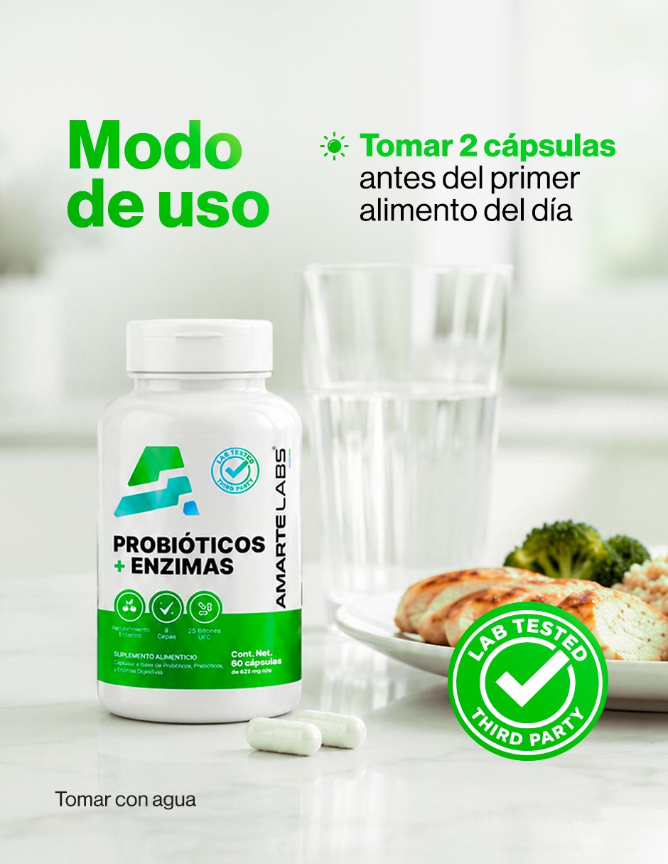 Probióticos + enzimas de 60 cápsulas Probióticos + enzimas de 60 cápsulas