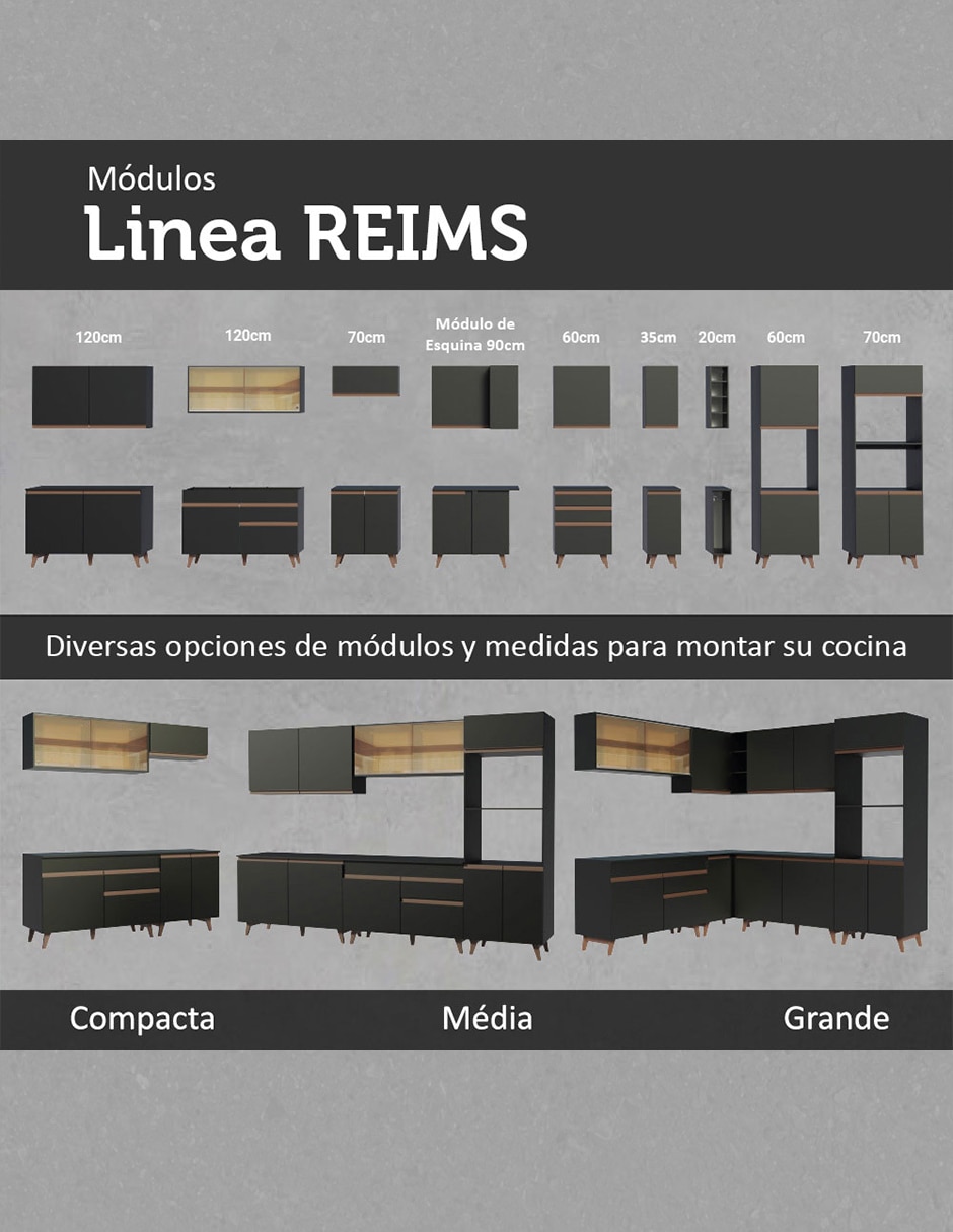 Alacena armable Madesa Reims MDP