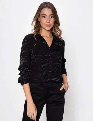 Blusa Studio F manga larga para mujer