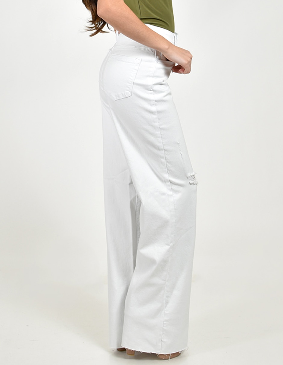 Jeans straight corte cintura para mujer 2
