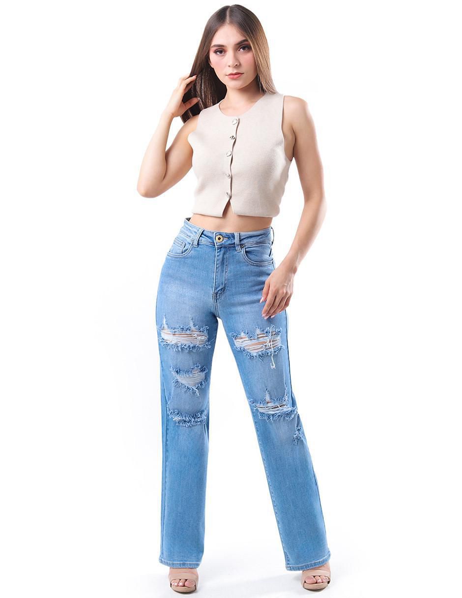 Jeans straight para mujer