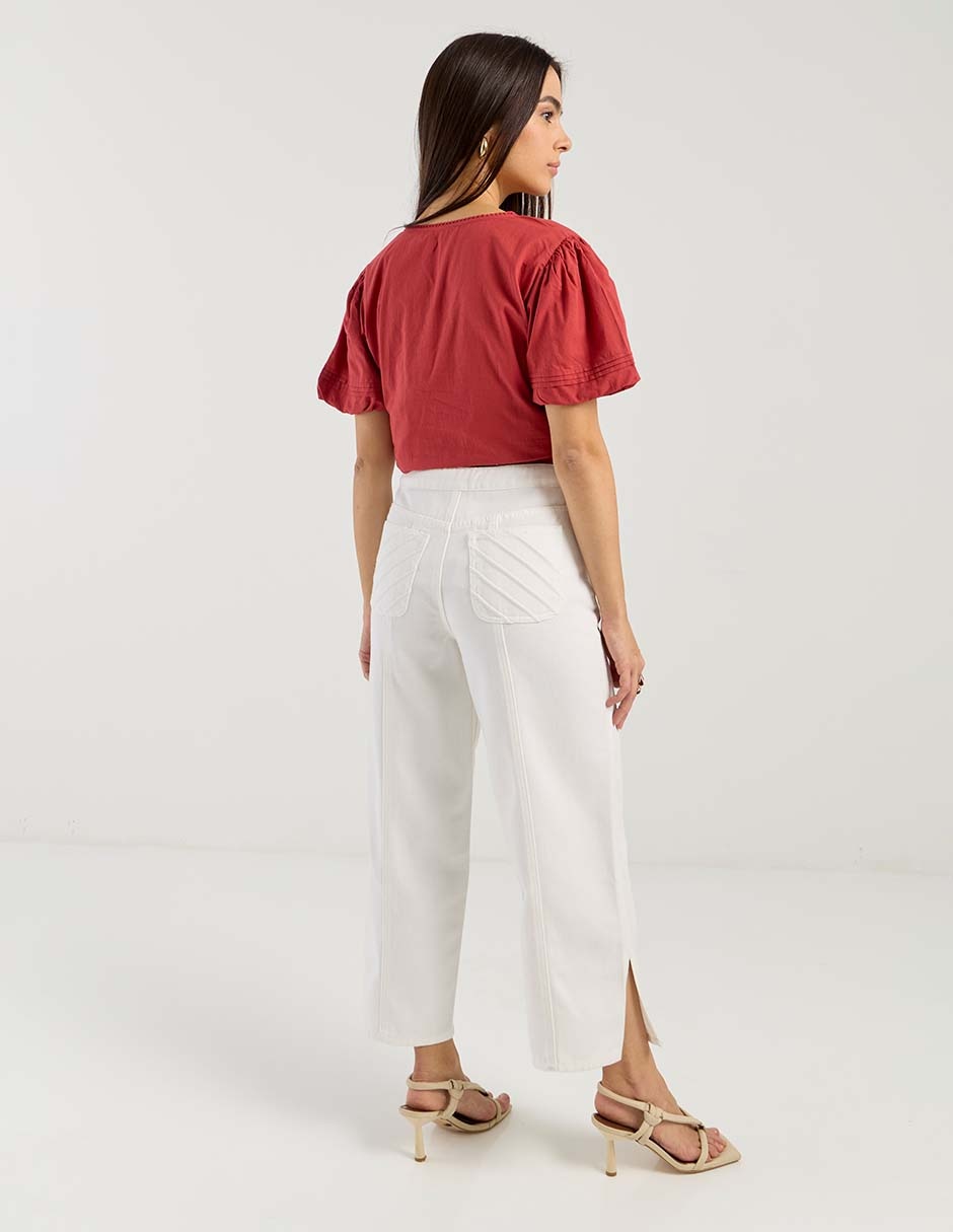 Jeans relaxed straight para mujer 5