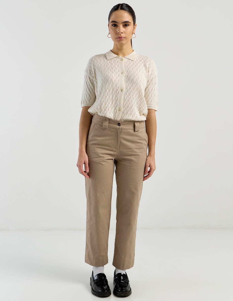 Pantalón chino straight para mujer 5
