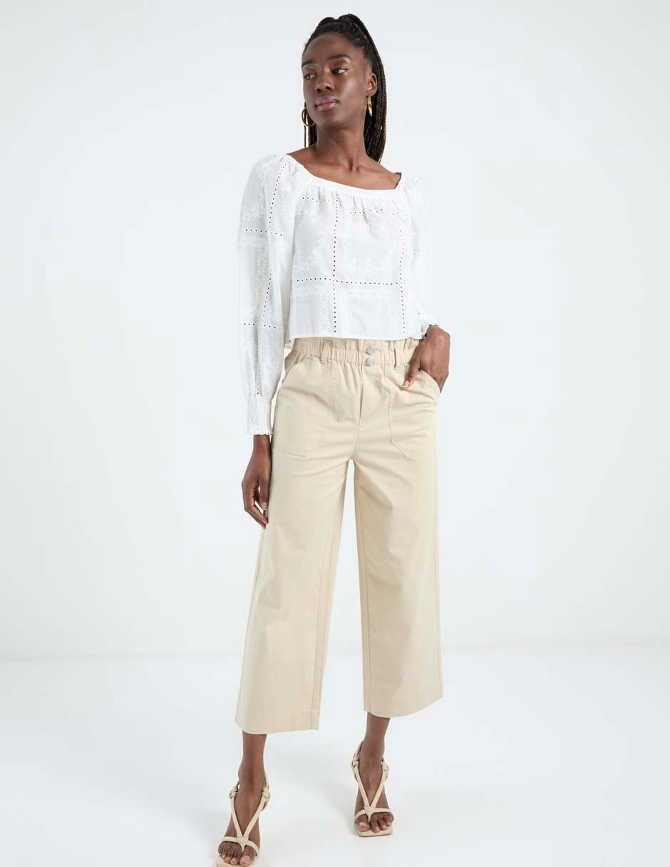 Pantalón relaxed straight para mujer 6