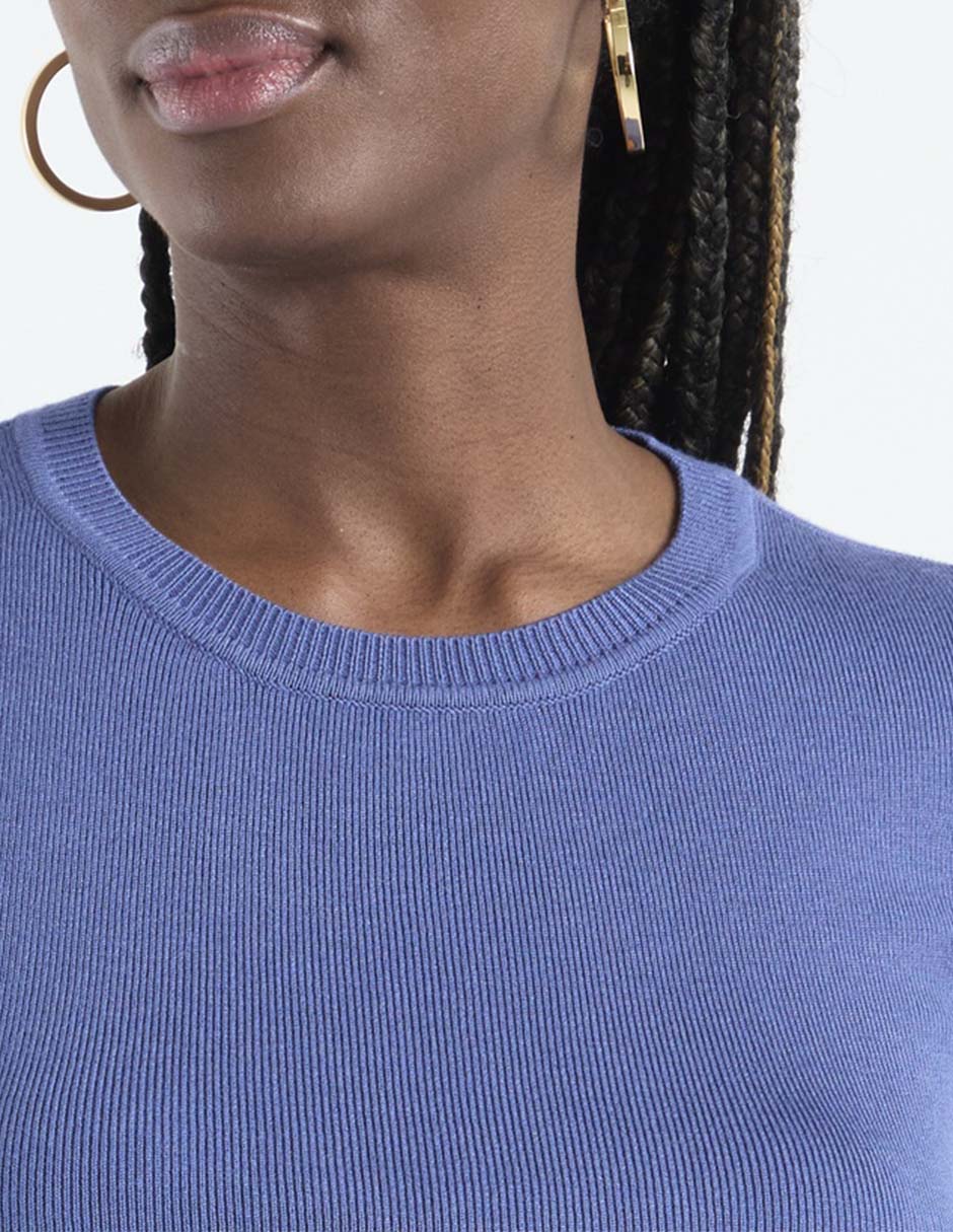 Playera manga corta Petite Studio cuello redondo para mujer