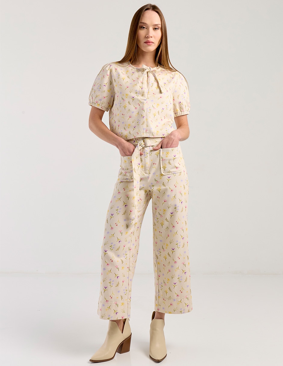 Blusa Petite Studio manga corta para mujer