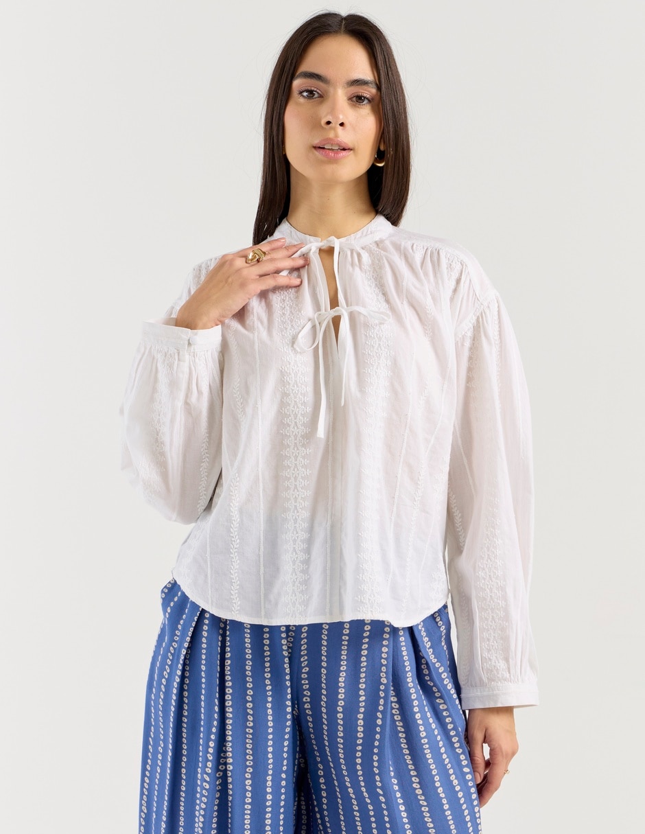 Blusa manga larga para mujer 1
