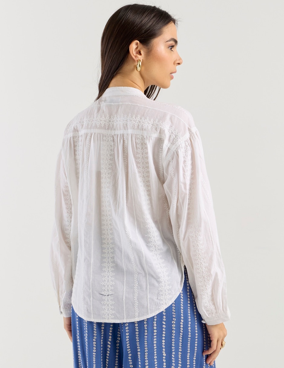 Blusa manga larga para mujer 5