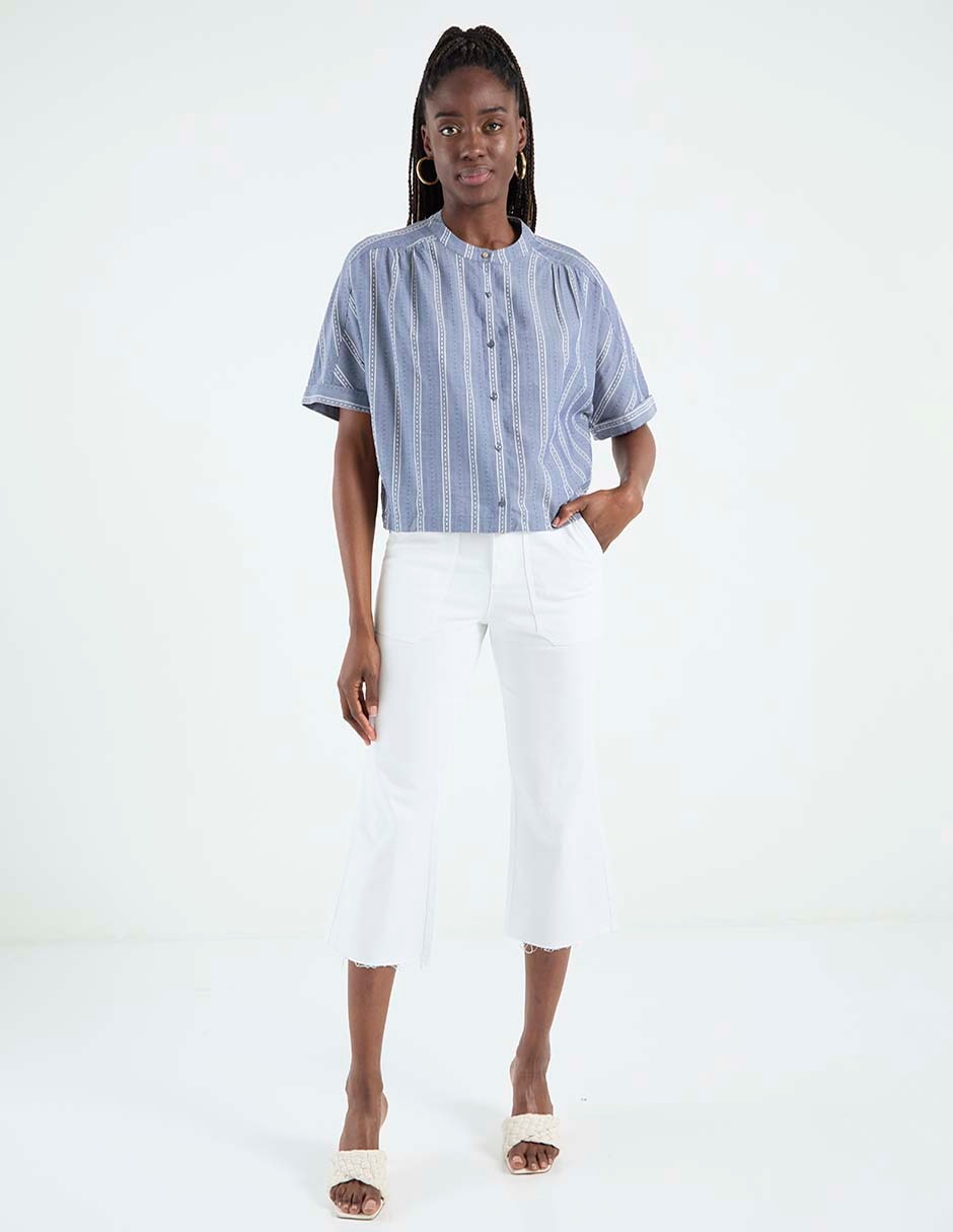 Blusa manga corta para mujer 6