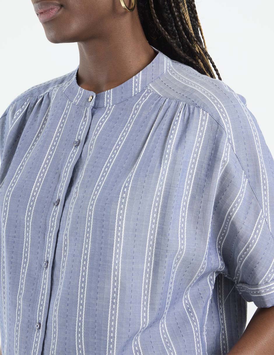 Blusa manga corta para mujer 7