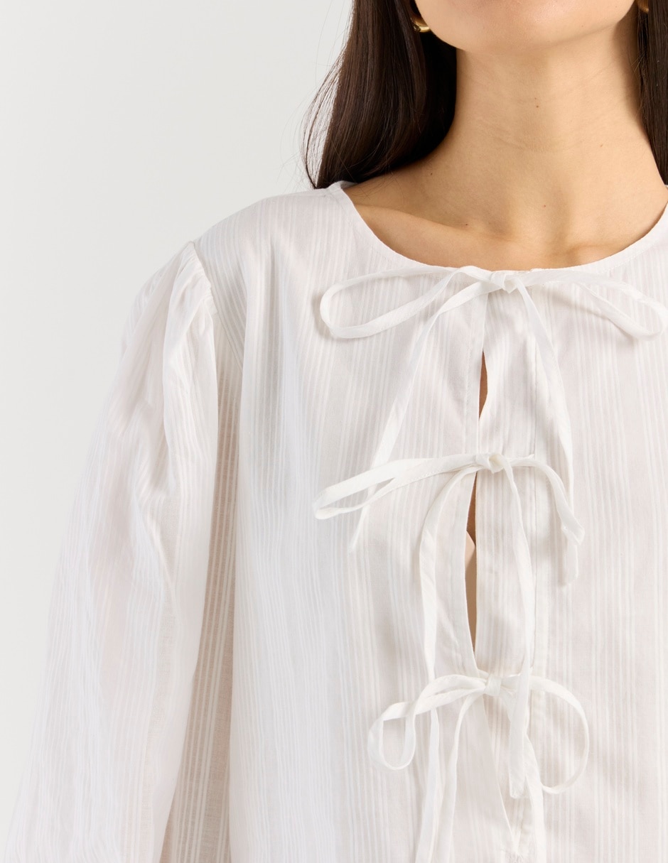 Blusa manga larga para mujer 7