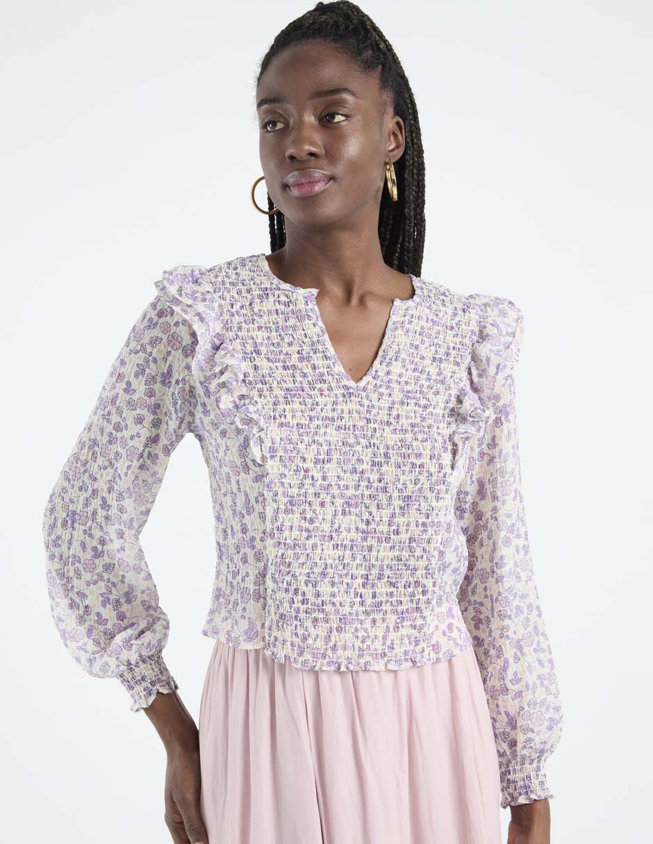 Blusa manga larga para mujer 1
