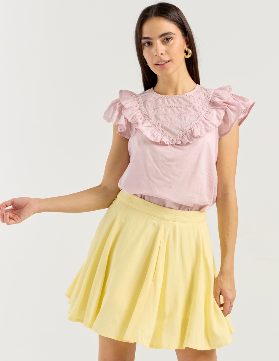 Blusa manga corta para mujer 1
