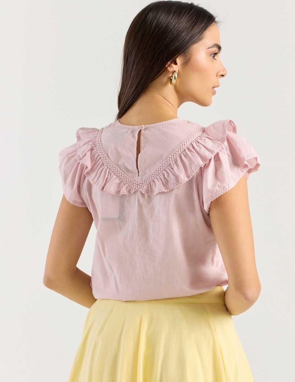 Blusa manga corta para mujer 6