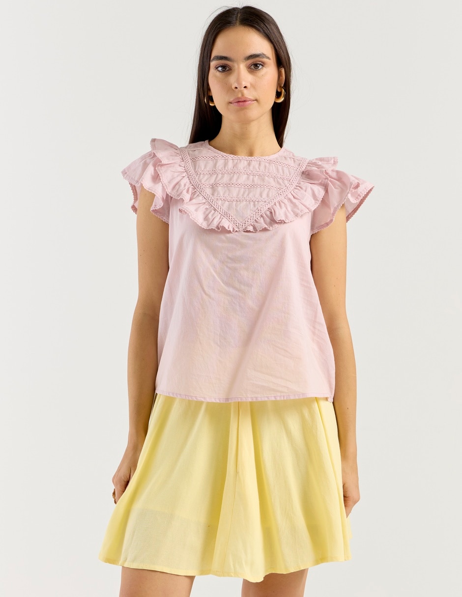 Blusa manga corta para mujer 9