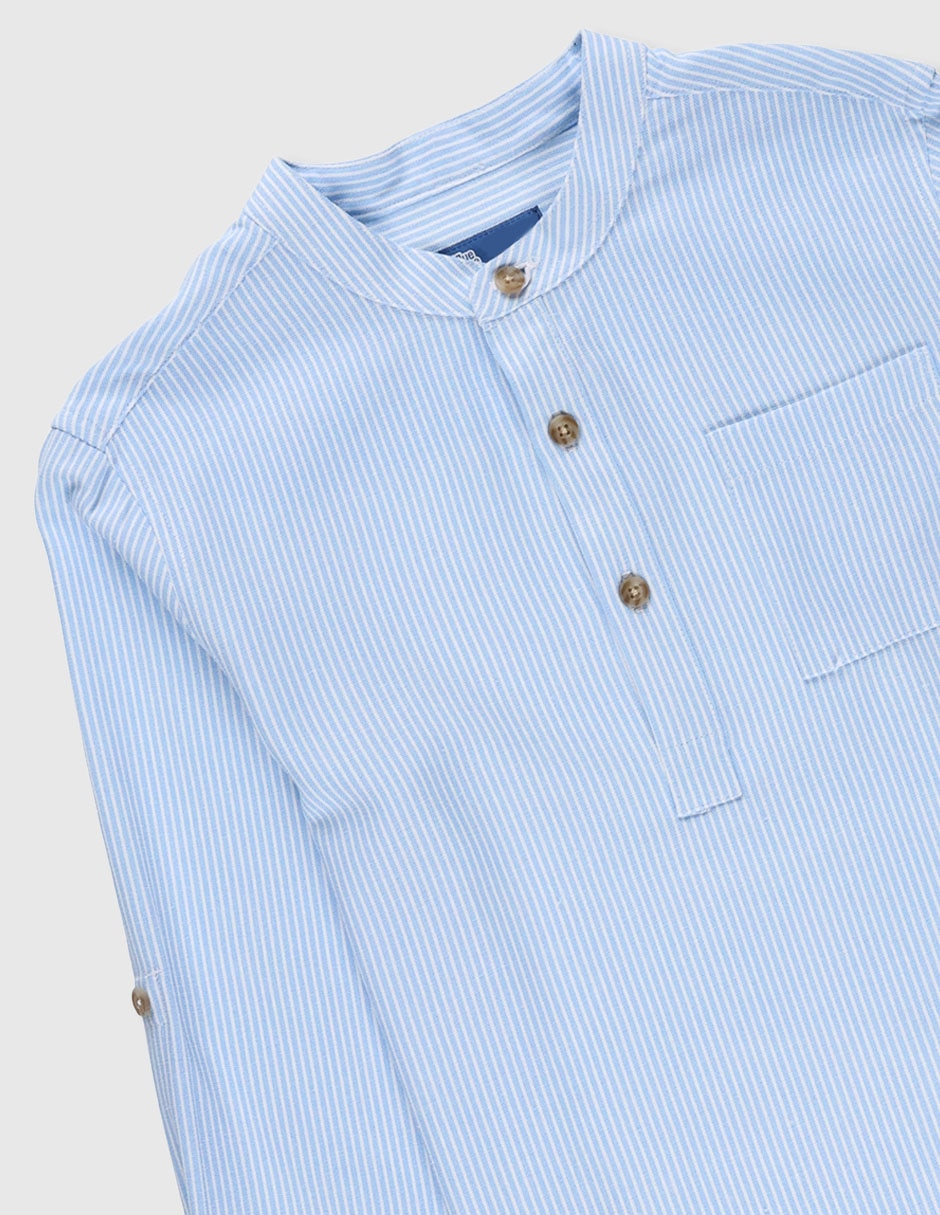 Camisa de vestir Piquenique manga larga para niño