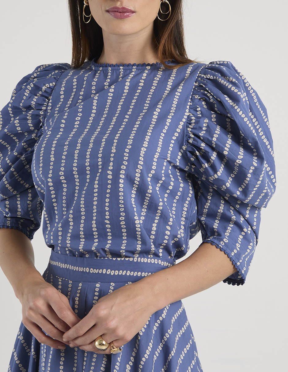 Blusa manga al codo para mujer 10