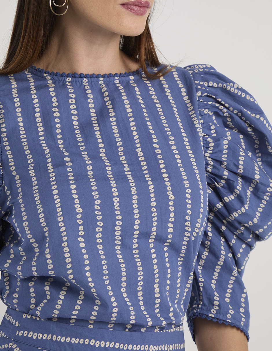 Blusa manga al codo para mujer 11