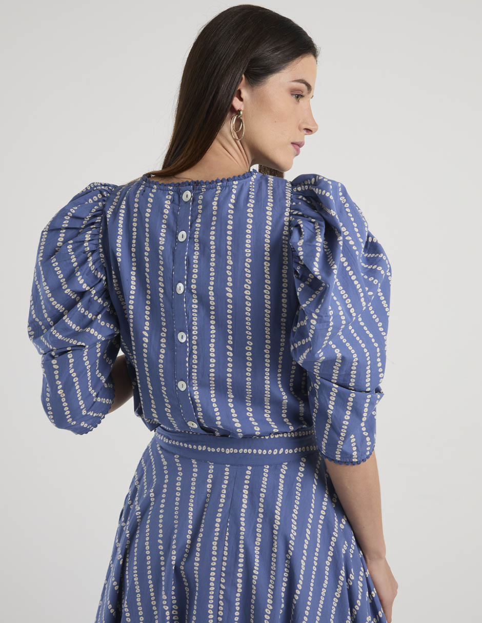 Blusa manga al codo para mujer 12
