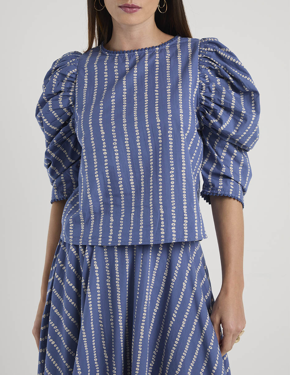 Blusa manga al codo para mujer 13