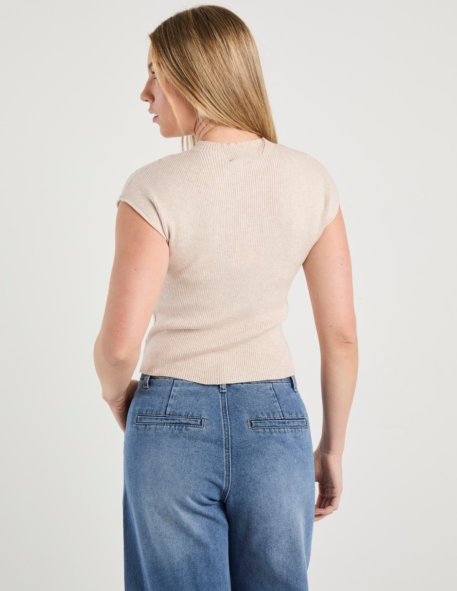 Playera manga corta cuello redondo mujer 6