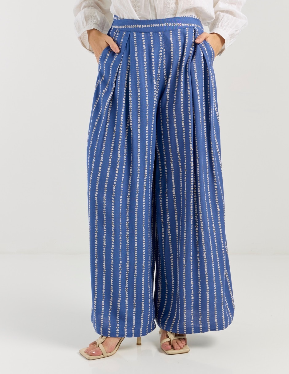 Pantalón coulotte amplio para mujer 1