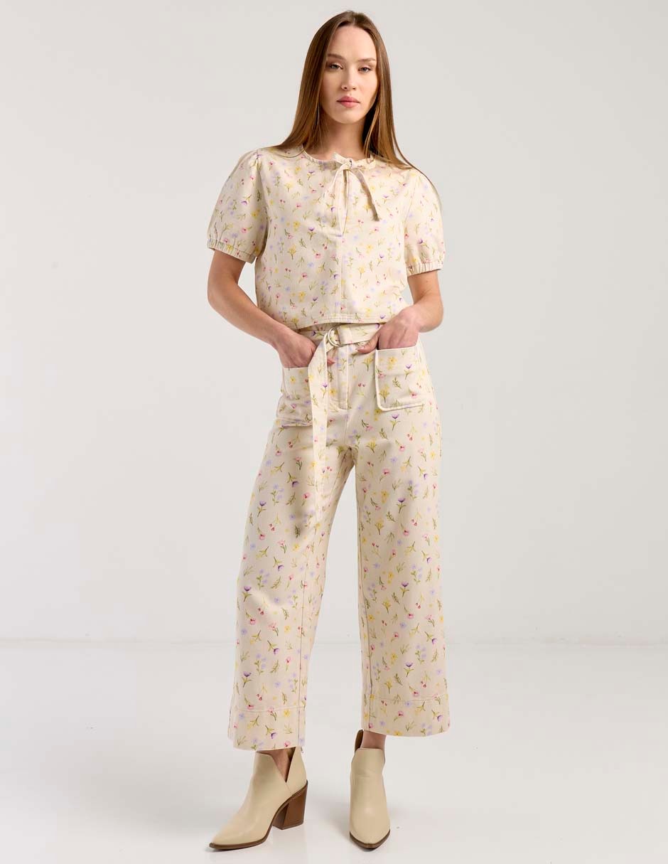 Pantalón relaxed Petite Studio amplio para mujer