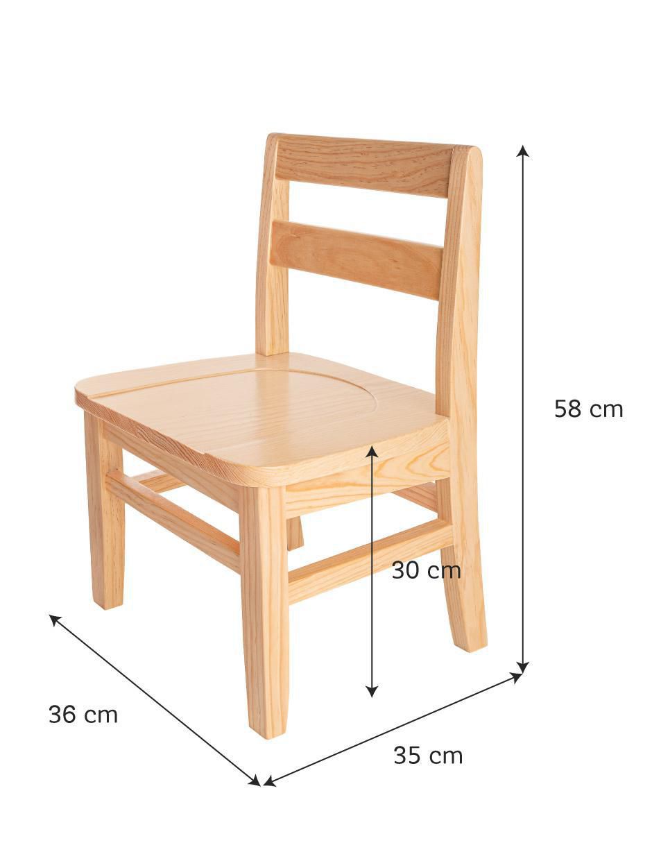 Silla infantil Montealto Duduk de madera pino