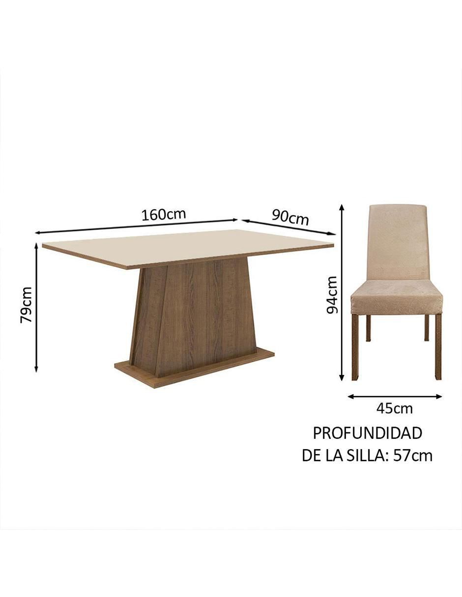 Comedor Luciana Madesa para 6 personas