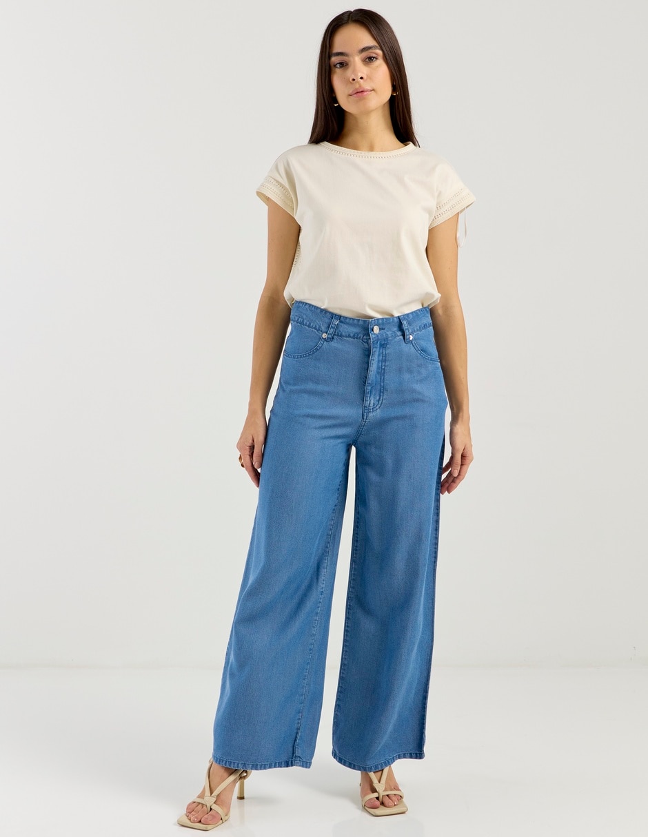Pantalón relaxed straight para mujer 6