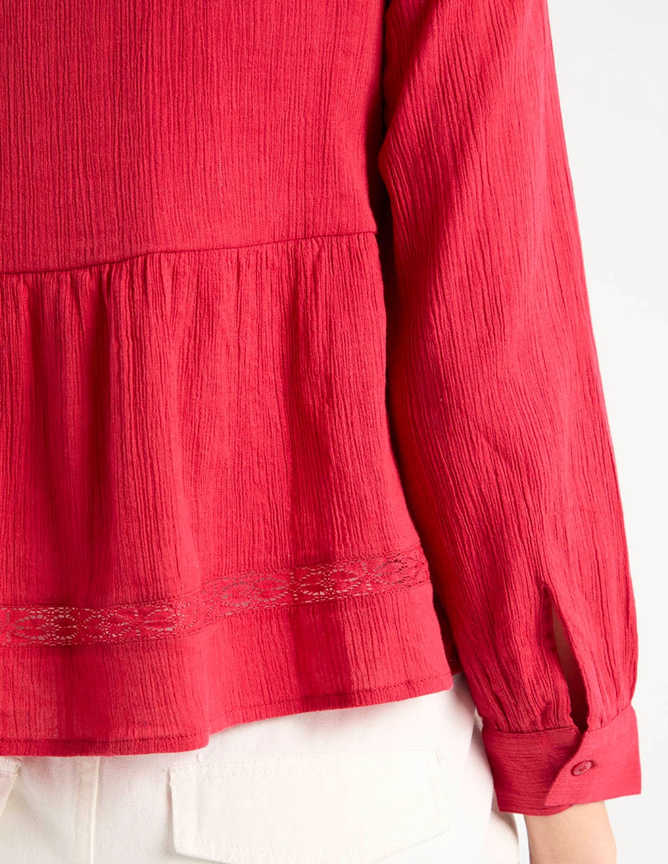Blusa manga larga para mujer 10