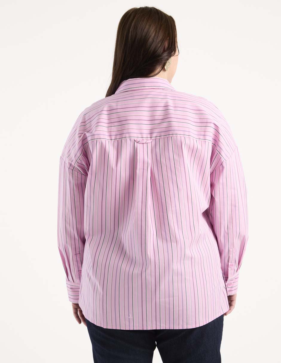 Camisa de algodón manga larga para mujer 2