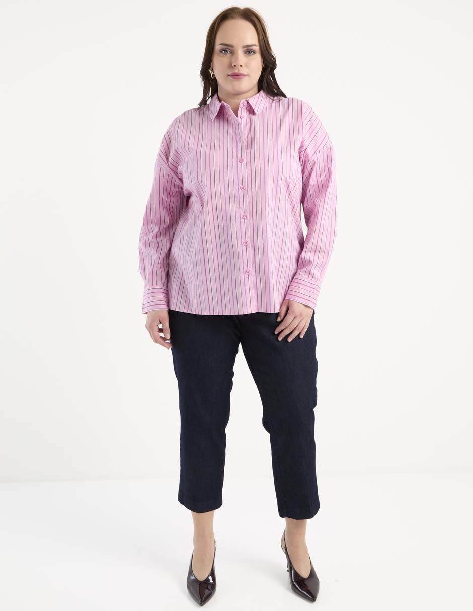 Camisa de algodón manga larga para mujer 3
