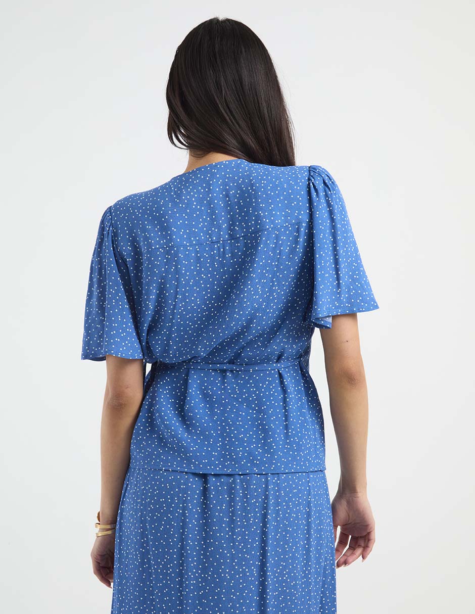 Blusa manga corta para mujer 11