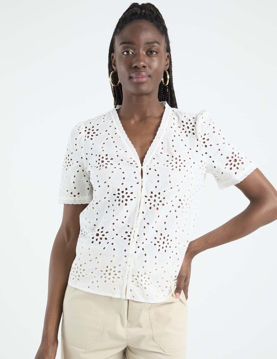 Blusa manga corta para mujer 1