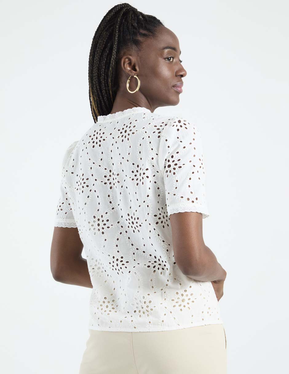 Blusa manga corta para mujer 5
