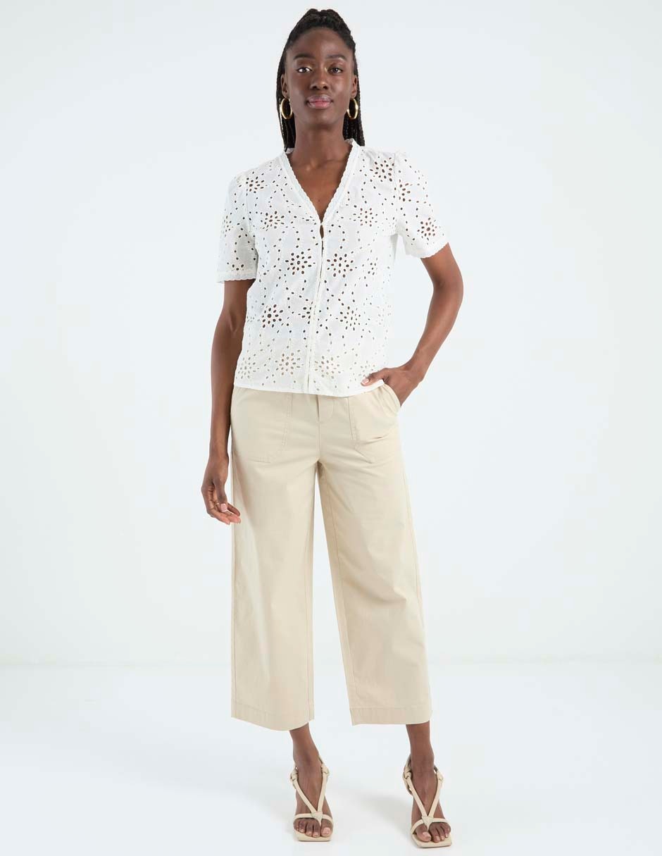 Blusa manga corta para mujer 6