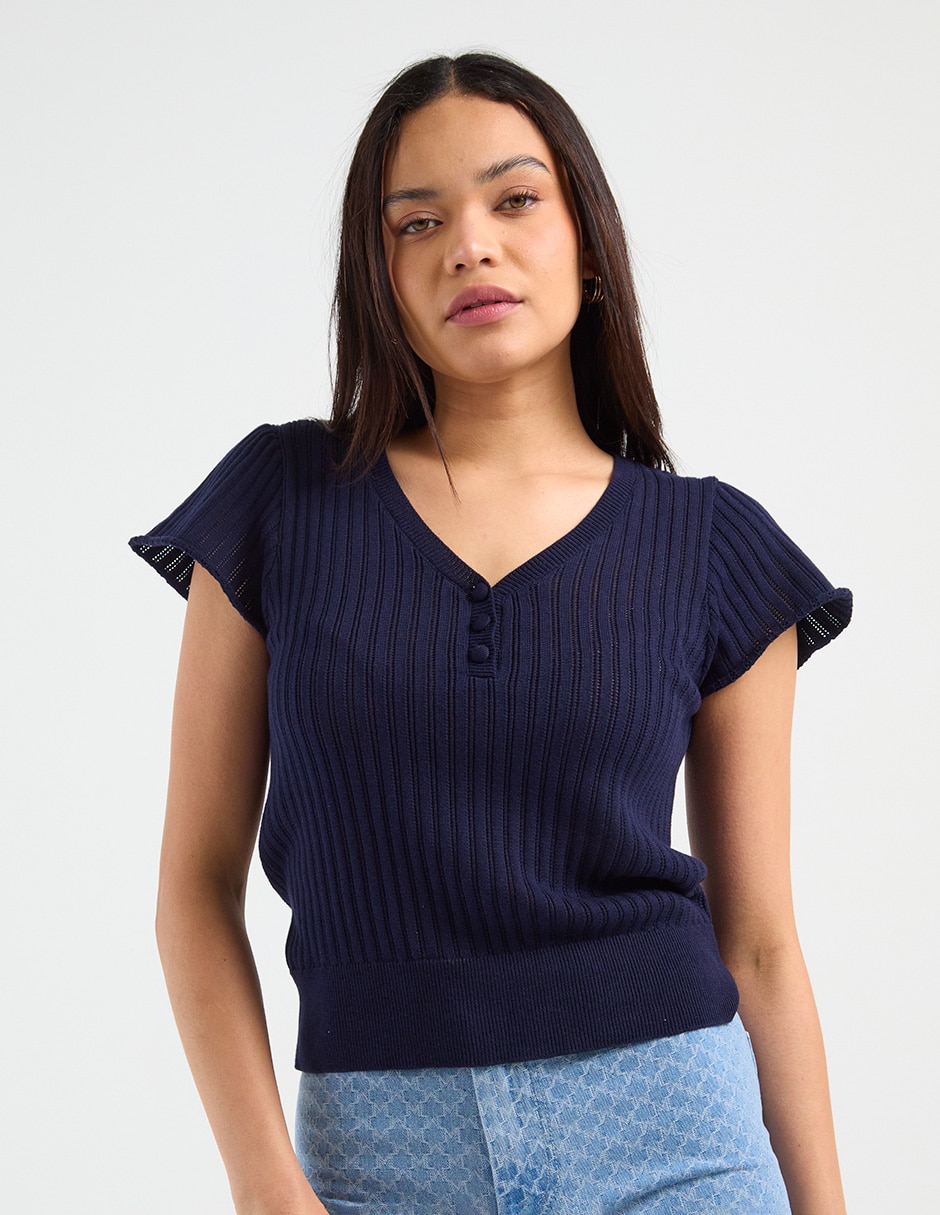 Blusa manga corta para mujer 1