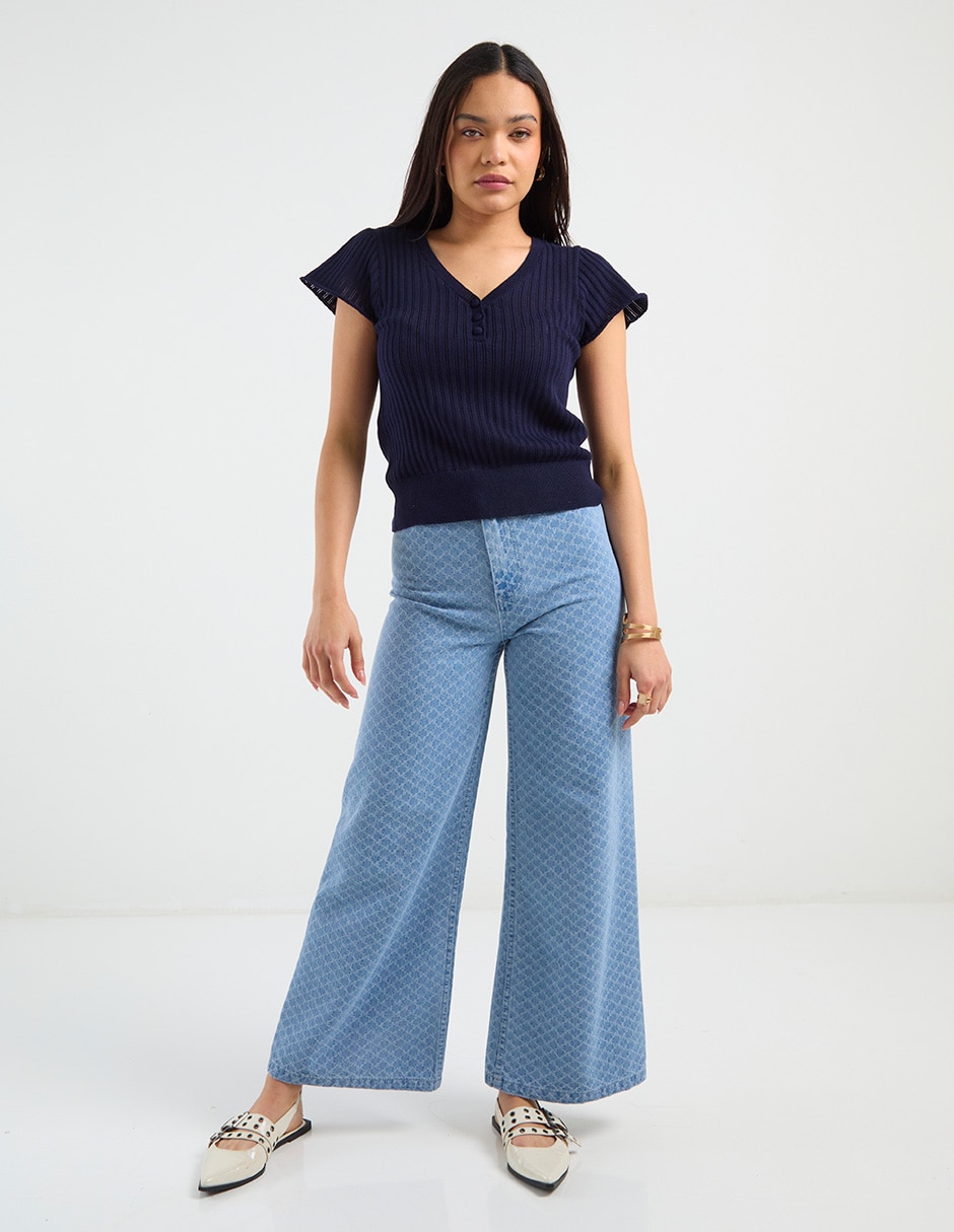 Blusa manga corta para mujer 8