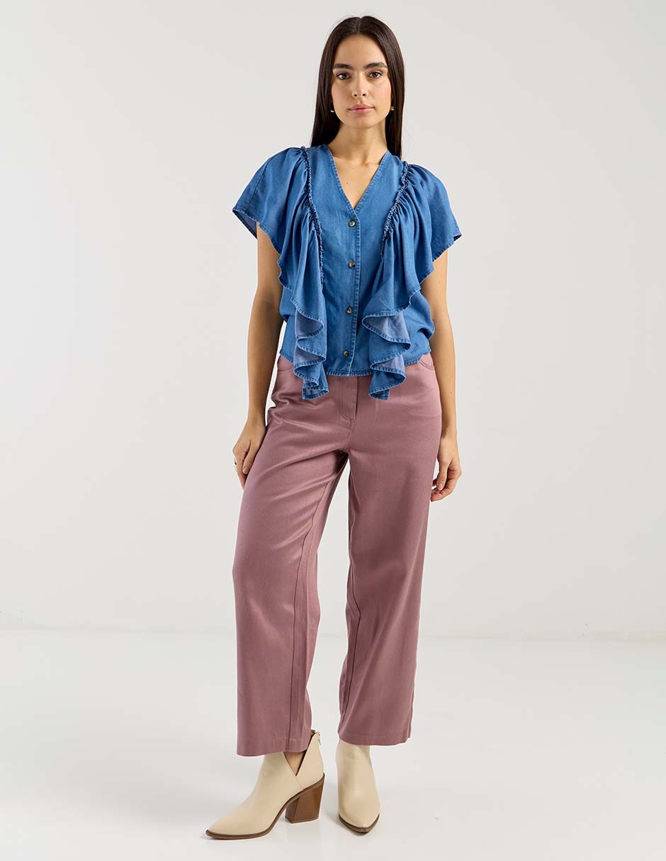 Blusa manga corta para mujer 6