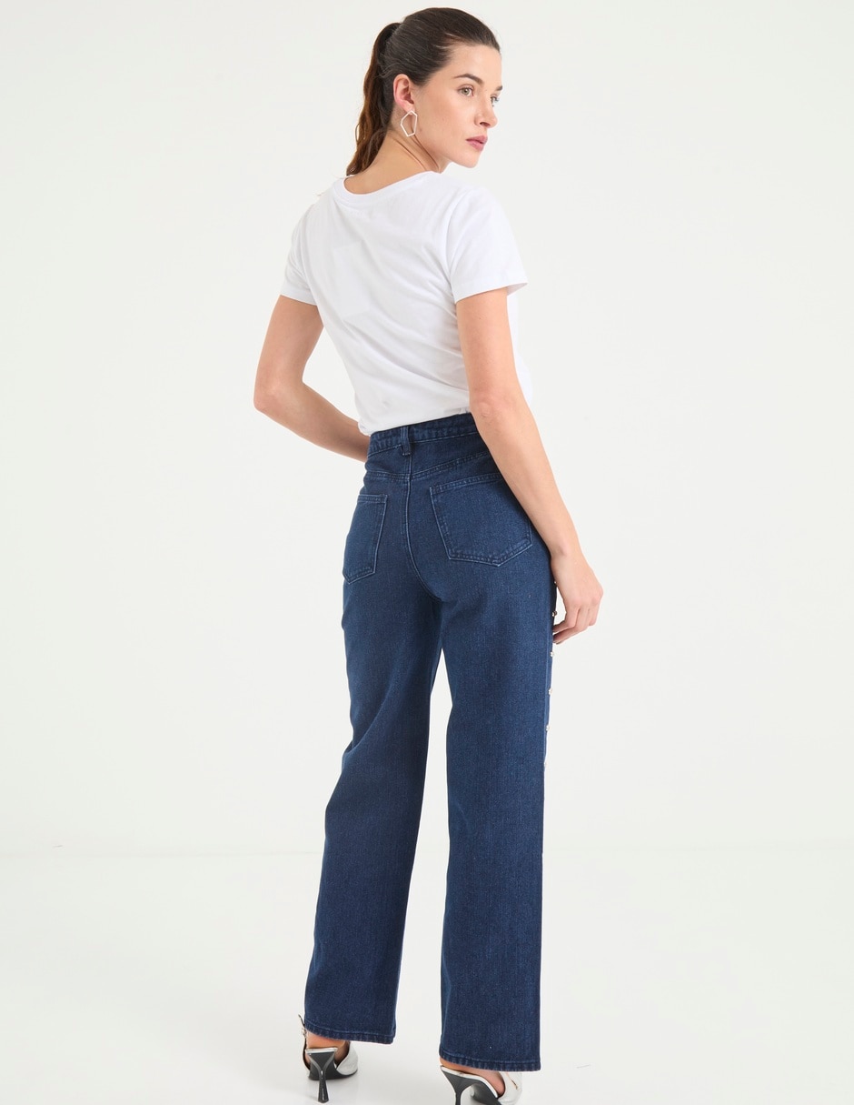 Jeans straight para mujer 6
