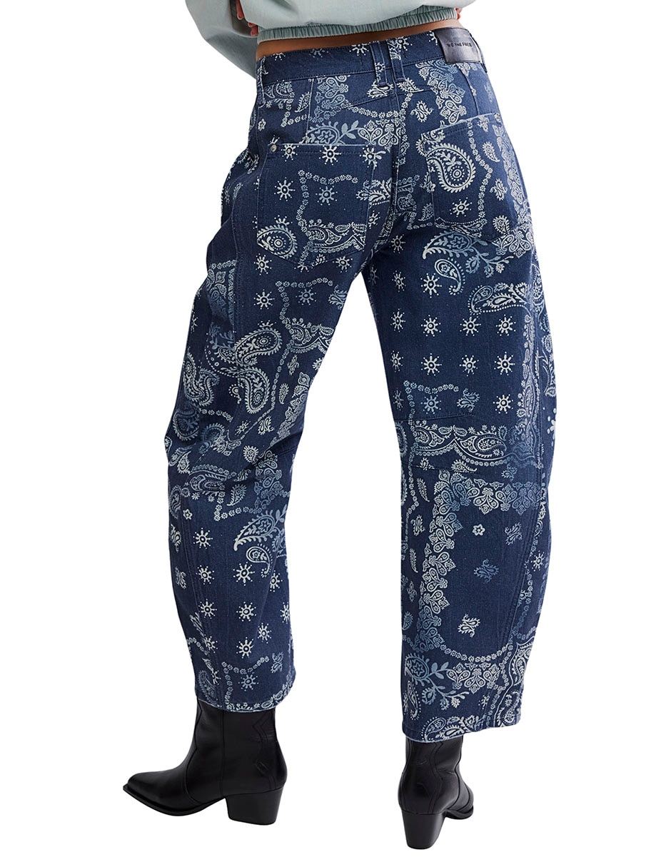 Jeans relaxed amplio Free People para mujer