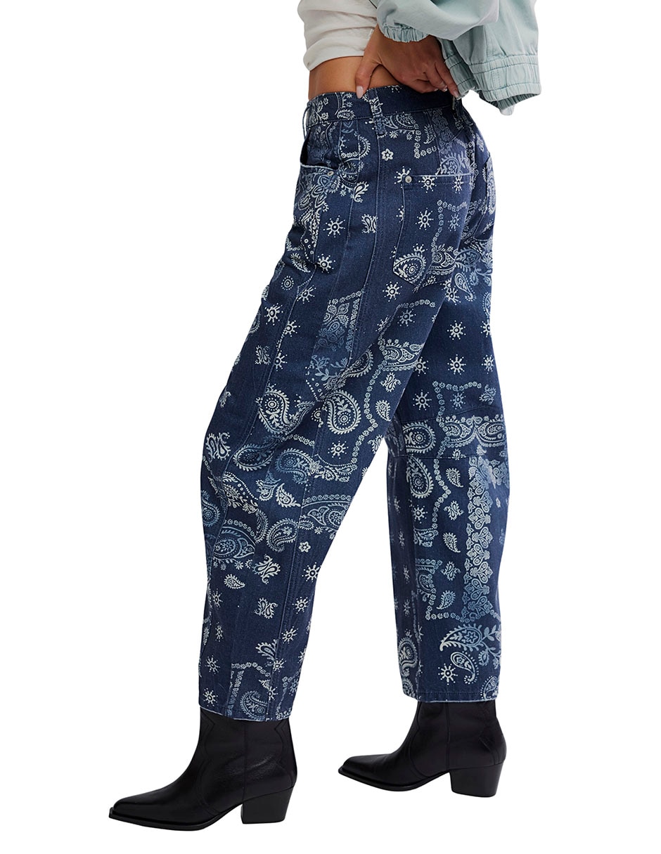 Jeans relaxed amplio Free People para mujer