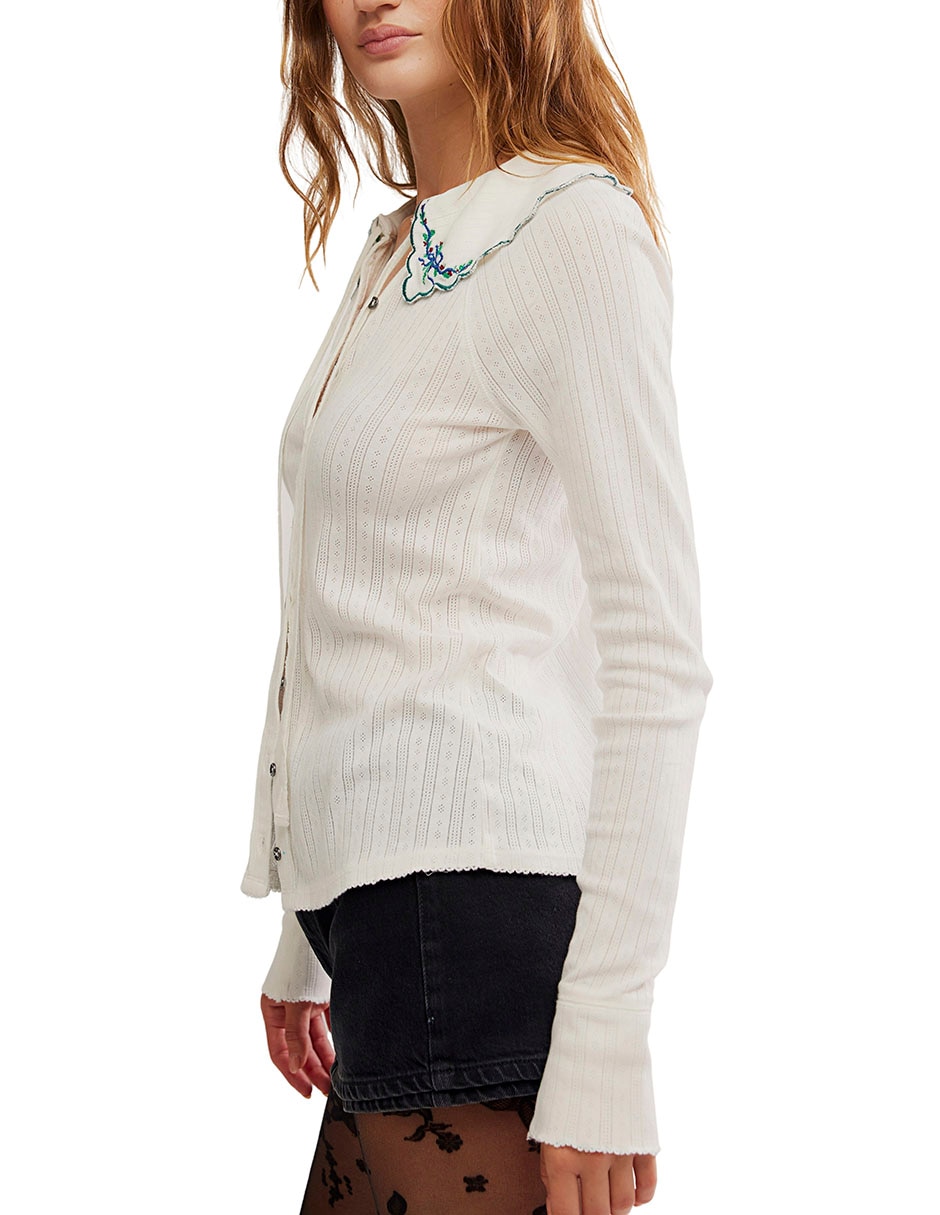 Blusa manga larga para mujer 8