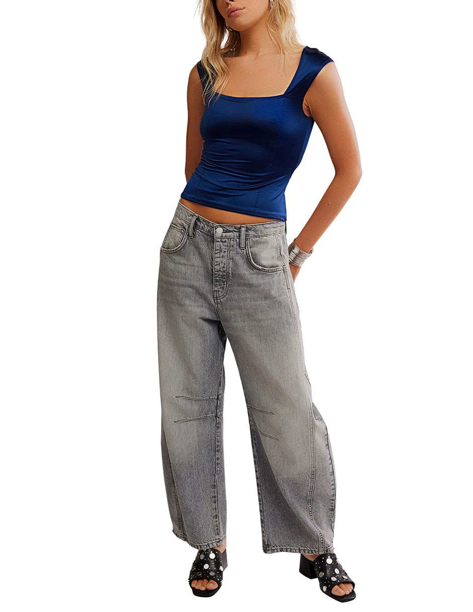 Top cuello cuadrado escote cuadrado