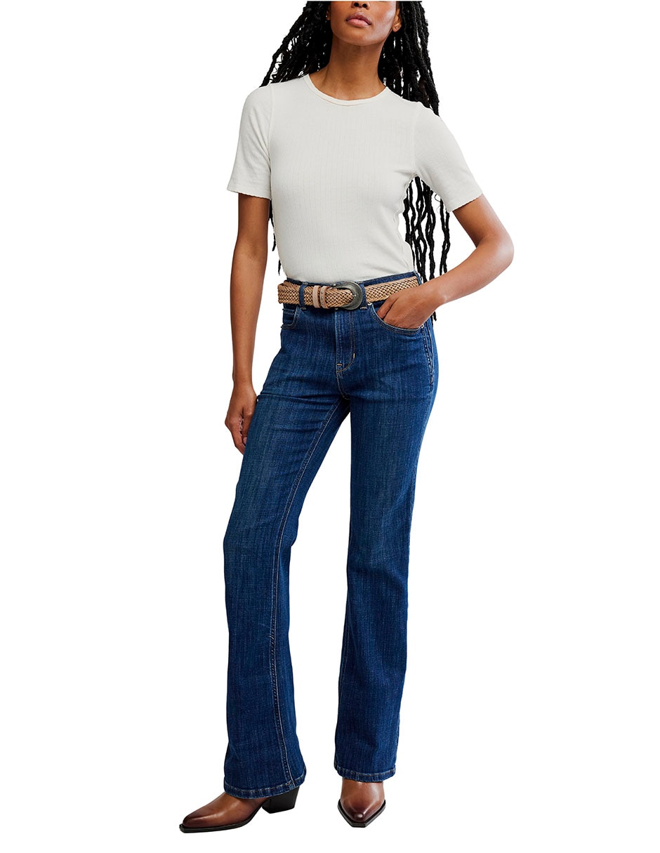 Jeans straight para mujer 7