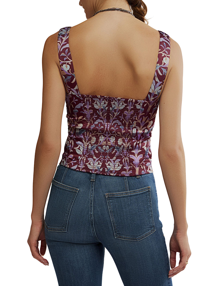 Top Free People escote medio tirante ancho