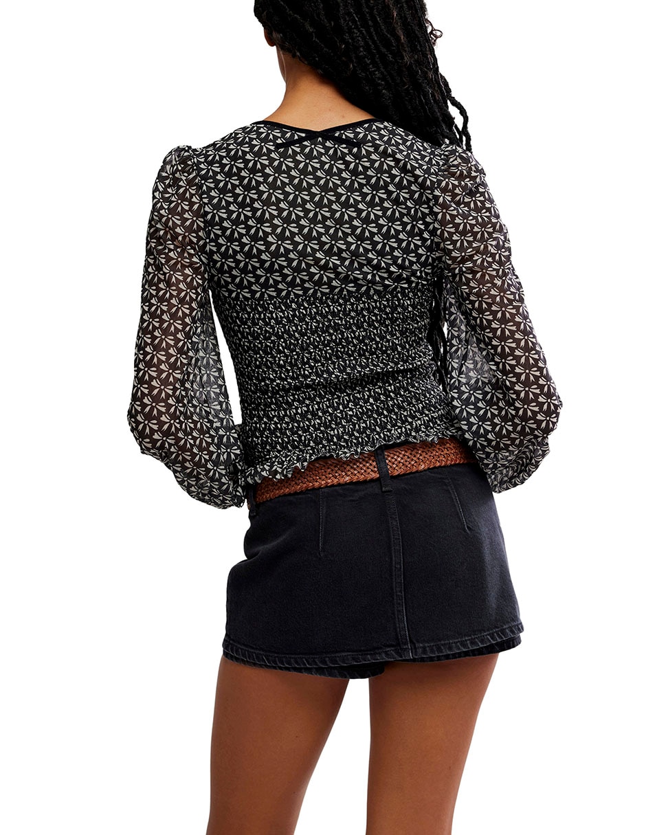 Blusa manga larga para mujer 6