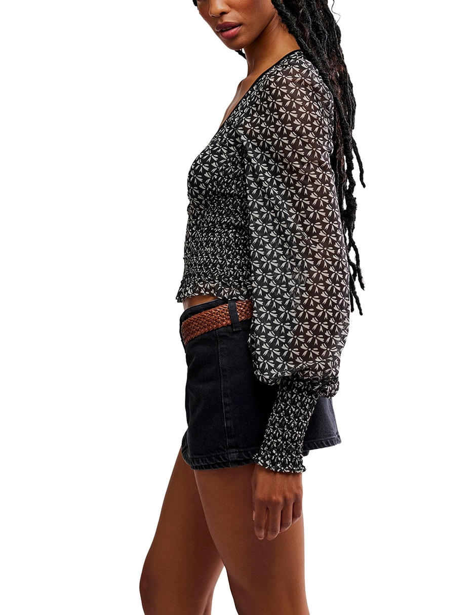 Blusa manga larga para mujer 7