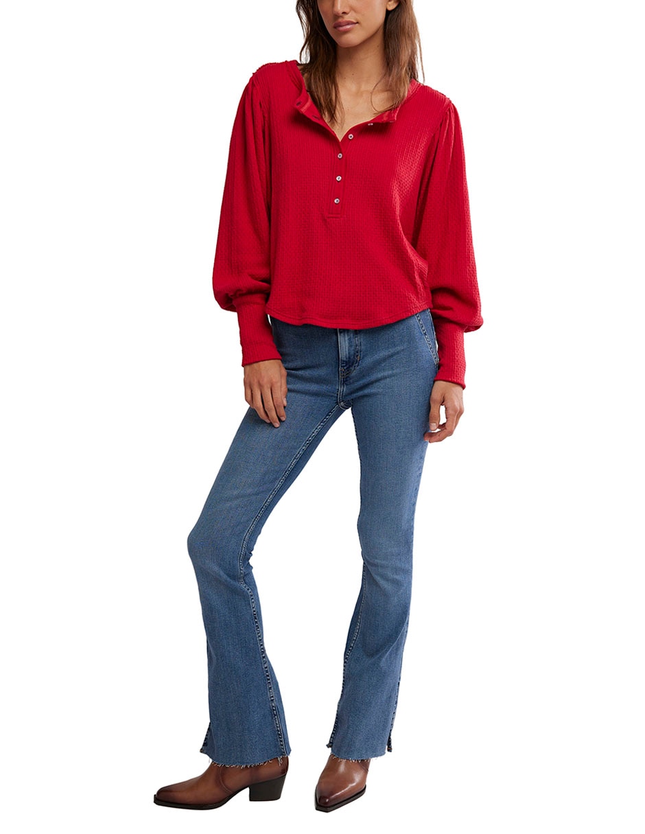 Blusa manga larga para mujer 7